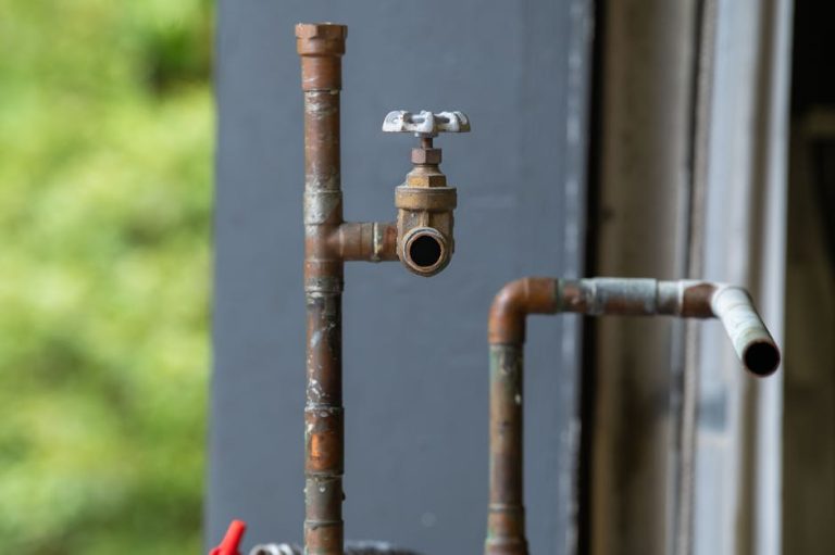Rusty old water pipe - safe drain cleaner for old pipes Gold Coast